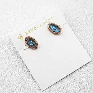 Kendra Scott Abalone Shell Stud Earrings